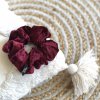 Sametová scrunchie PLUM