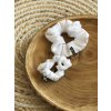 Hedvábná scrunchie WHITE