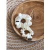 Hedvábná scrunchie VANILLA