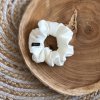 Hedvábná scrunchie VANILLA