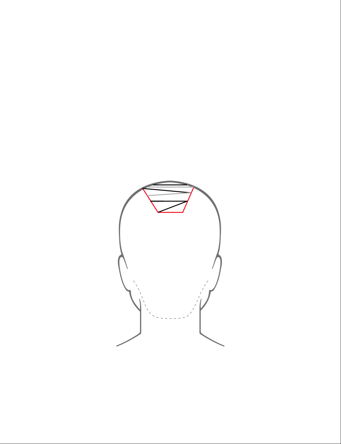 Práce na melíru – detail oddělených pramenů