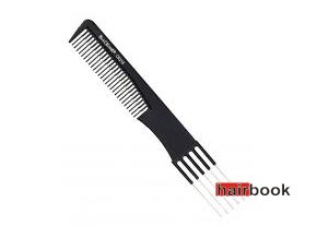 BlaCKomb hrebeň CK218 carbonantistatic vidlička kovová