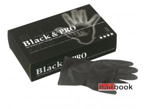 Sibel rukavice čierne Black&Pro S - 20 ks