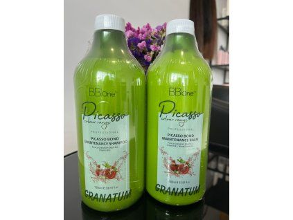 BB One Picasso Granatum shampoo 1000ml + Balm Granatum 1000ml
