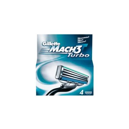 GILLETTE Mach 3 Turbo - náhrady 4 ks