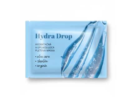 hydra drop juicy formula hydratacni a zklidnujici pletova maska pro suchou a dehydratovanou plet