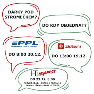 ❗️UPOZORNĚNÍ❗️ Důležité termíny pro doručení pod vánoční stromeček.🎄 Specialitou je náš HT express🚂, který vám vaše...