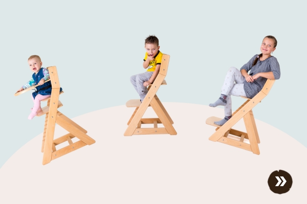 Děti se velmi rychle vyvíjí, a proto je ideálním řešením pořídit si rostoucí židli