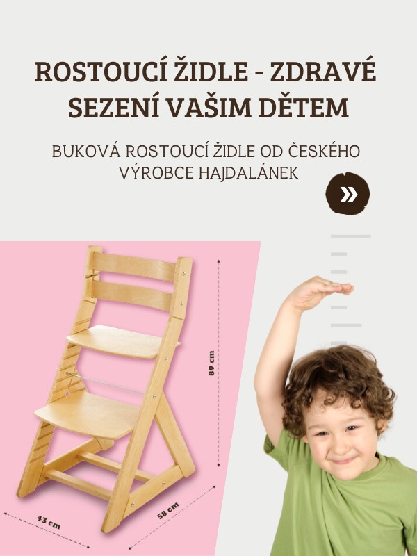 Rostoucí židle - zdravé sezení