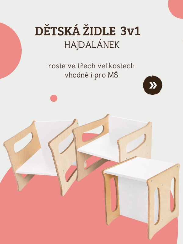 Dětská židle 3v1