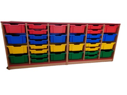 Hajdalánek Skříňka na kontejnery Gratnells 210 x 82 x 46 cm