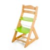 Hajdalánek Rostoucí židle MAJA - opěrka do kulata (boky buk, střed zelená)