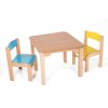 Dětský stolílk MATY + stoličky LUCA (farba druhé stoličky modrá, farba prvej stoličky žltá)