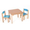 Dětský stolílk MATY + stoličky LUCA (farba druhé stoličky modrá, farba prvej stoličky modrá)