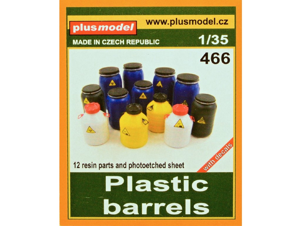 1/35 Plastic barrels (resin set & PE)
