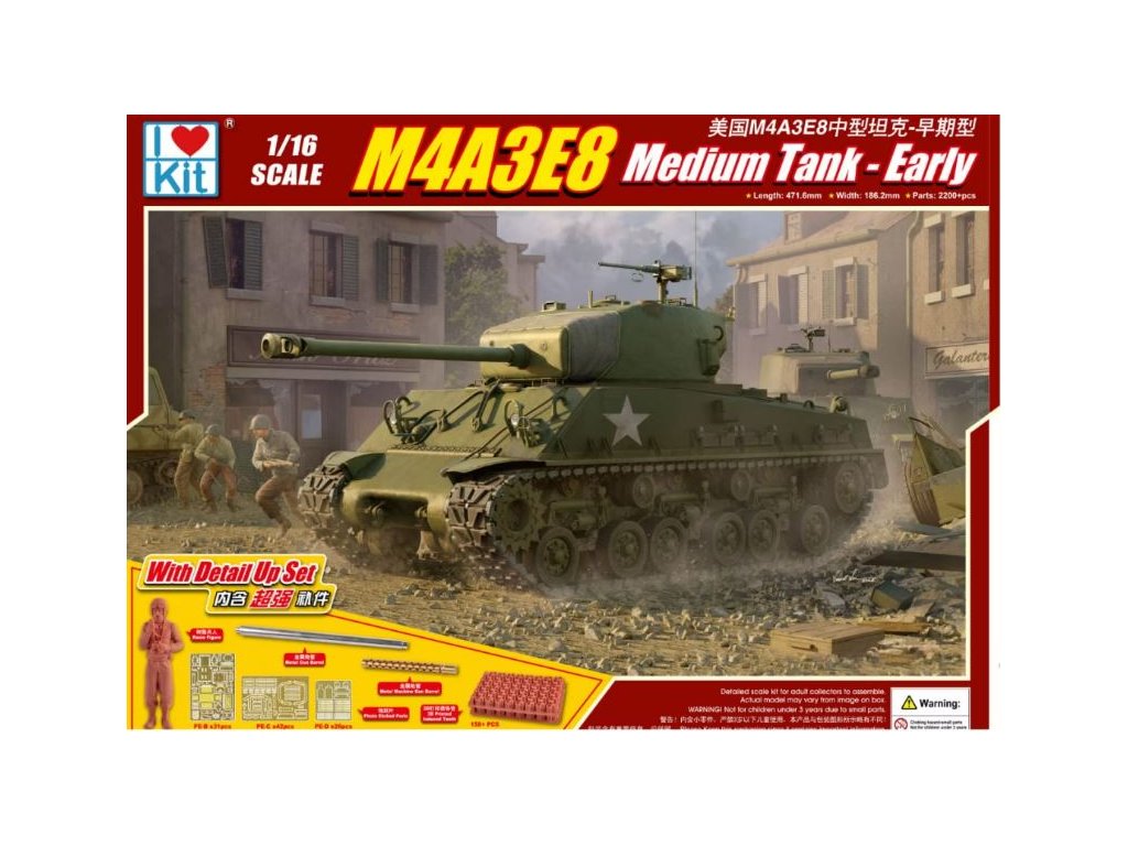 61619 M4A3E8 Medium Tank Early
