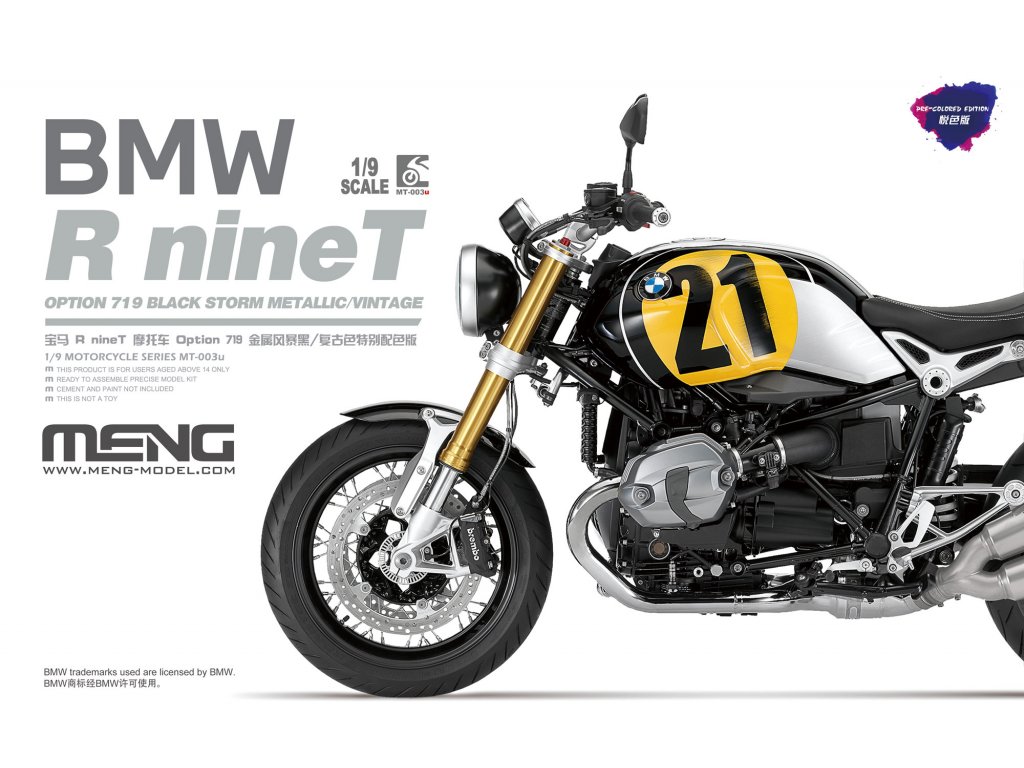 MT 003u BMW RnineT Option 719 Black Storm Metallic Vintage