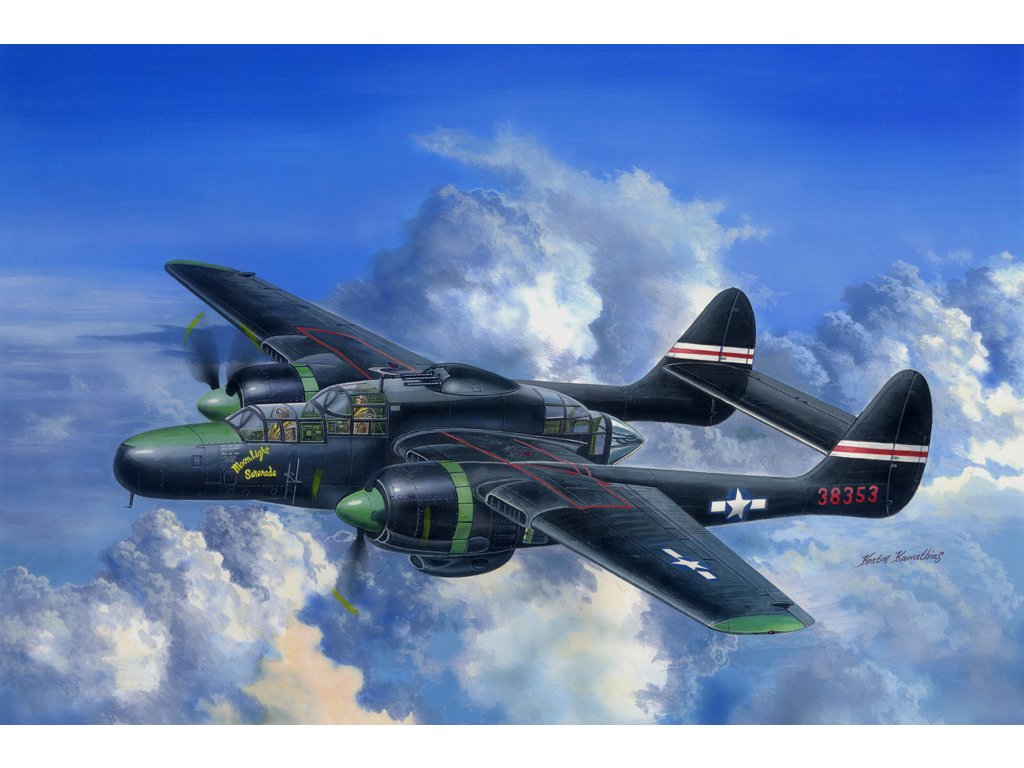 1/48 US P-61C Black Widow - Hajek hobby