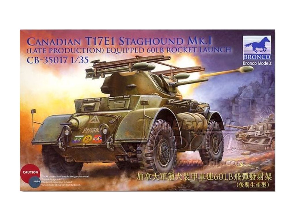 CB35017 Canadian T17E1 Staghound Mk.I (Late Production with 60LB Rocket Launchers)