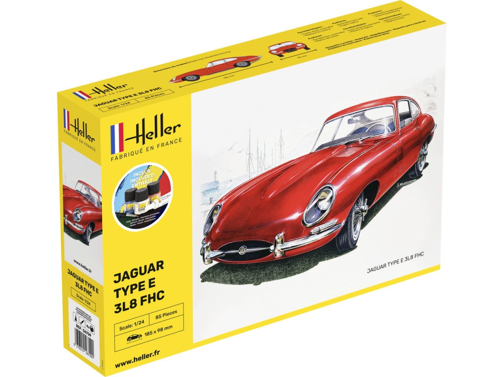 1/24 Jaguar Type E 3L8 FHC - Starter Set