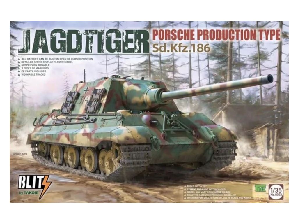 TAK8003 Jagdtiger Sd.Kfz. 186 Porsche Production type