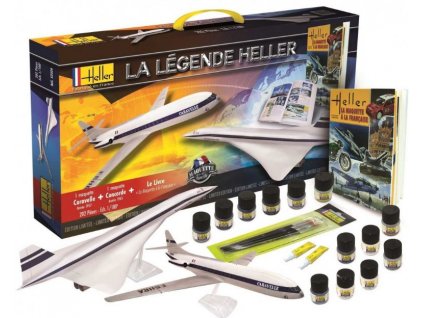 52324 La Légende Heller The prototype Concorde + Caravelle + book