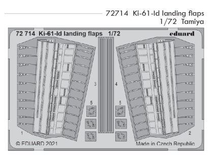 72714 Ki 61 Id landing flaps 1 72 Tamiya