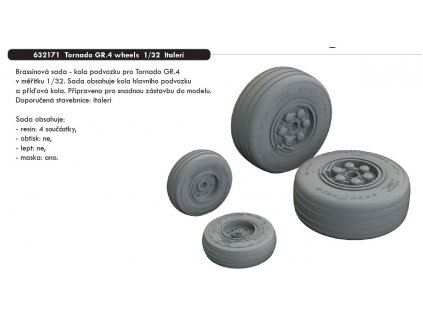 632171 Tornado GR.4 wheels 1 32 Italeri