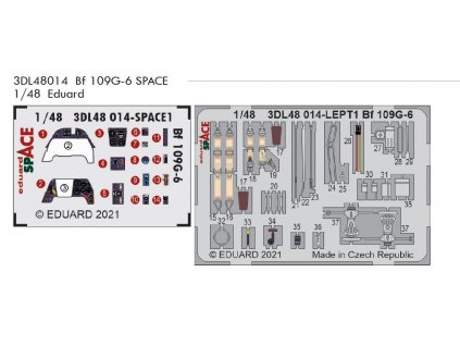 3DL48014 Bf 109G 6 SPACE 1 48 Eduard