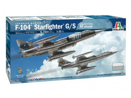 Model Kit letadlo 2514 - F-104 STARFIGHTER G/S - Upgraded Edition RF version (1:32)
