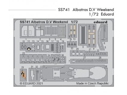 SS741 Albatros D.V Weekend 1 72 Eduard