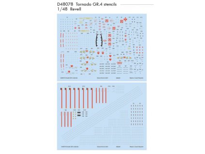 D48078 Tornado GR.4 stencils 1 48 Revell