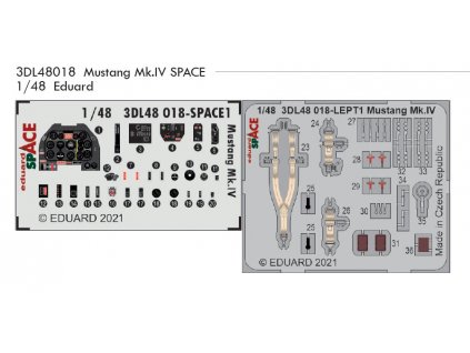 3DL48018 Mustang Mk.IV SPACE 1 48 Eduard