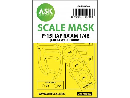 1/48 F-15I Ra'am mask for Great Wall Hobby