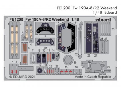 FE1200 Fw 190A 8 R2 Weekend 1 48 Eduard
