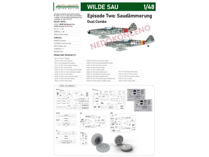 11148 WILDE SAU Episode Two Saudämmerung Dual Combo Bf 109G 10 G 14 AS