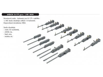 648634 B 17F guns 1 48 HKM