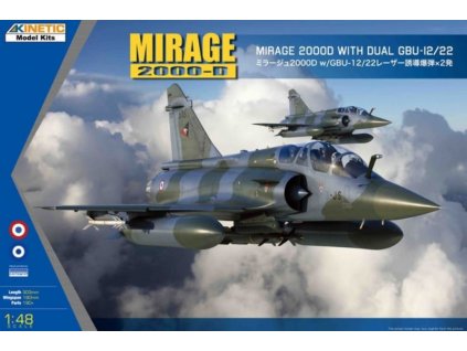 Mirage 2000D with dual GBU 12 22