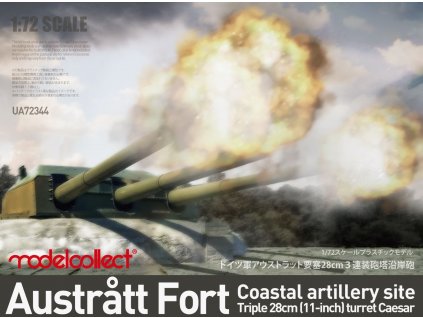 0006751 austratt fort coastal artillery site triple 28cm turret caesar