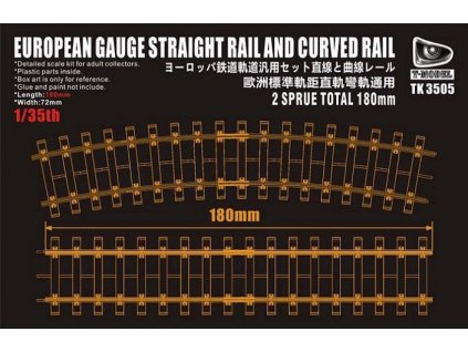 European Gaude Straight Rail and Curved Rail