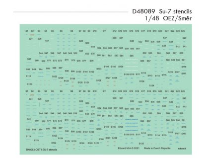 D48089 Su 7 stencils 1 48 OEZ Smer