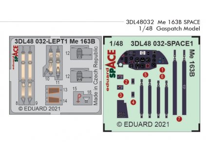 3DL48032 Me 163B SPACE 1 48 Gaspatch