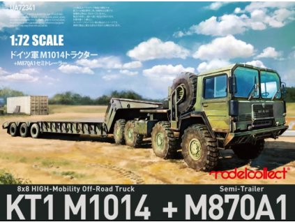 German MAN KAT1M1014 8x8 HIGH Mobility off road truck with M870A1 semi trailer