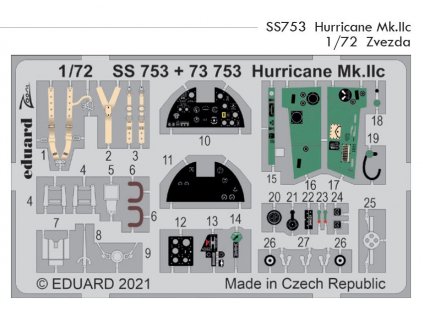 SS753 Hurricane Mk.IIc 1 72 Zvezda