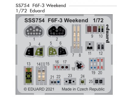 SS754 F6F 3 Weekend 1 72 Eduard