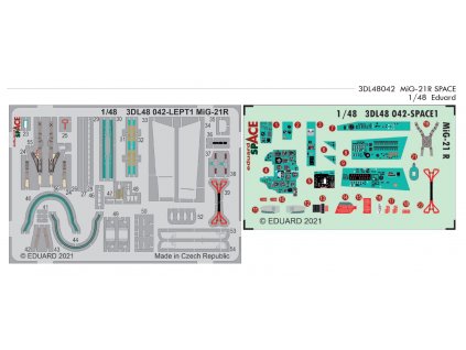 3DL48042 MiG 21R SPACE 1 48 Eduard