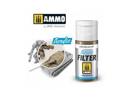0828 acrylic filter sand grey