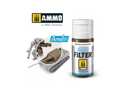 0823 acrylic filter medium brown