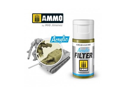 0814 acrylic filter olive drab
