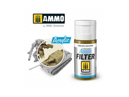 0812 acrylic filter khaki green